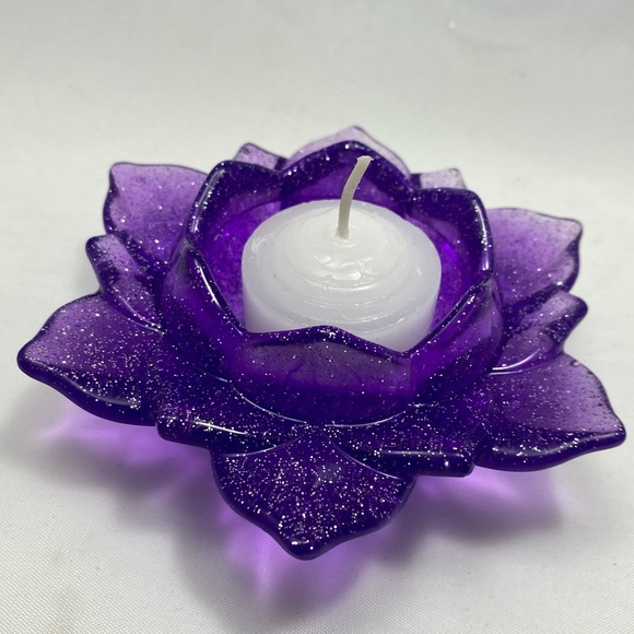 Floral Candle Holder Set of 3 - Picture 4 of 5